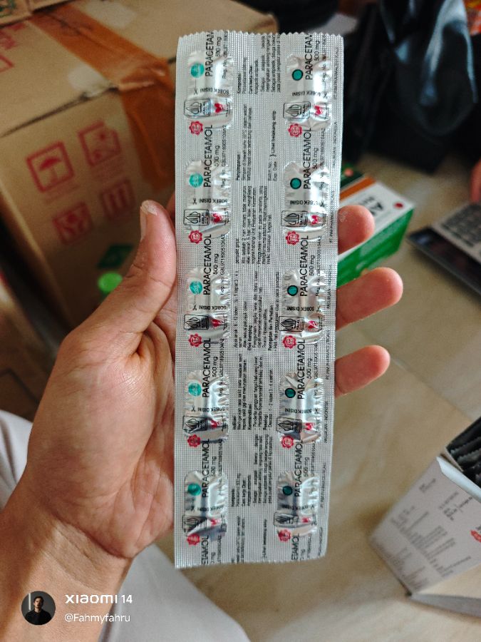 Paracetamol Kaplet 500 mg 1 Kepeng