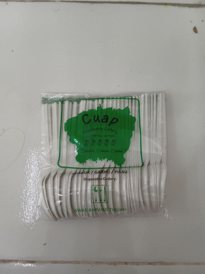 Sendok Plastik Putih Cuap