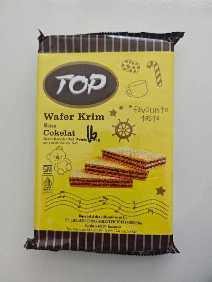 Top Wafer Krim Coklat