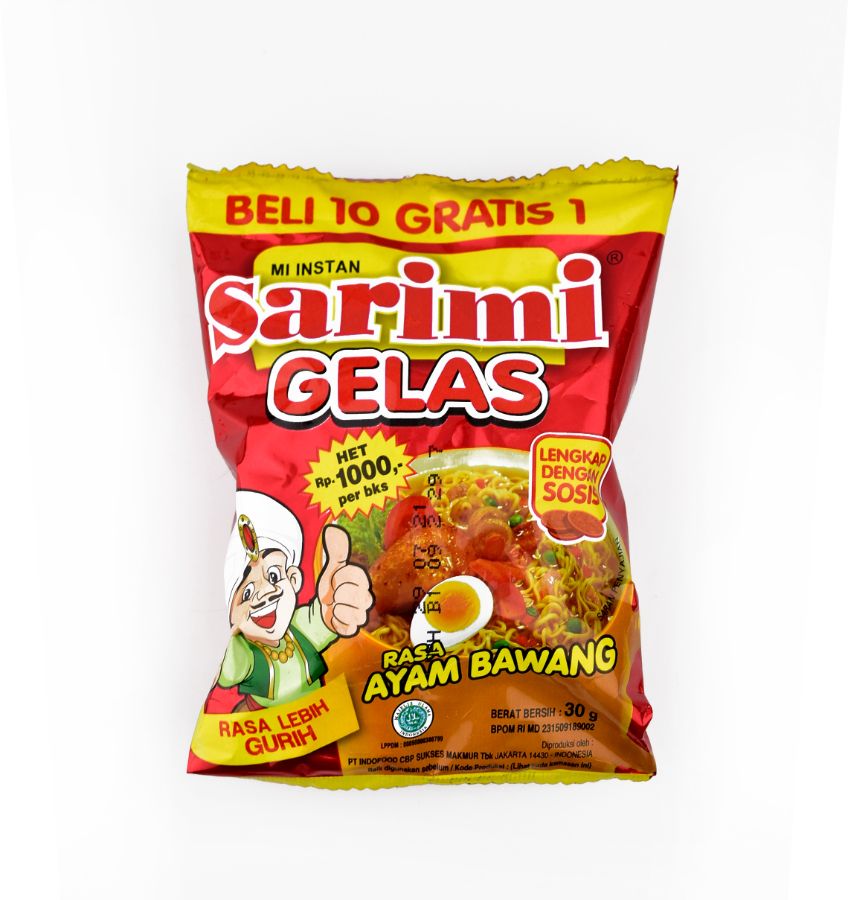 Sarimie Gelas Ayam Bawang Isi 10