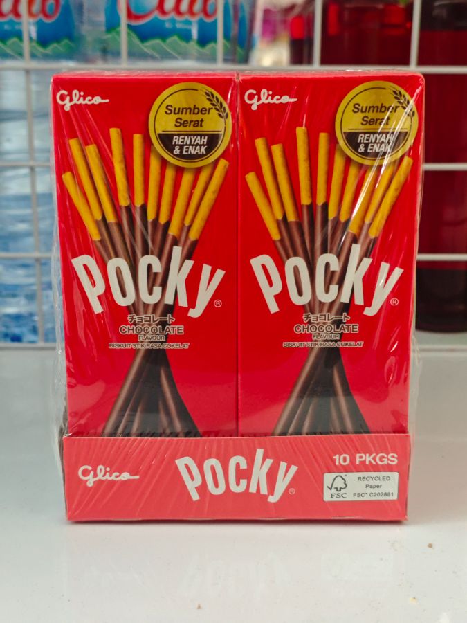 Glico Pocky Coklat 22g Isi 10