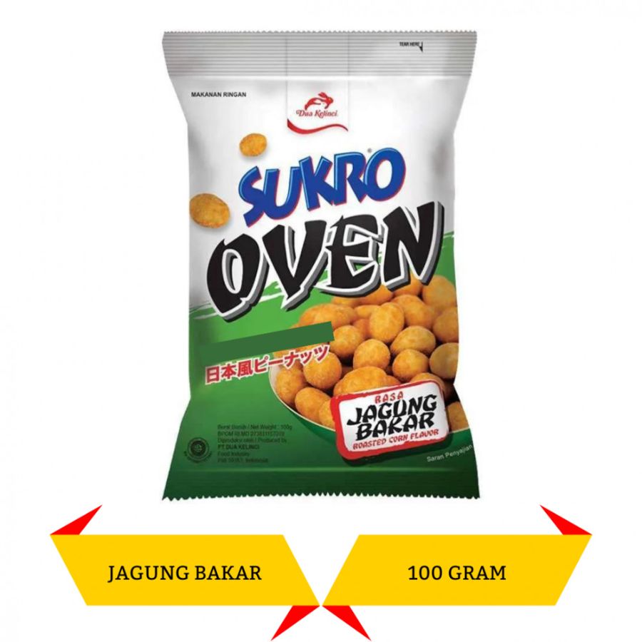 Sukro Kacang Oven Jagung Bakar 95g