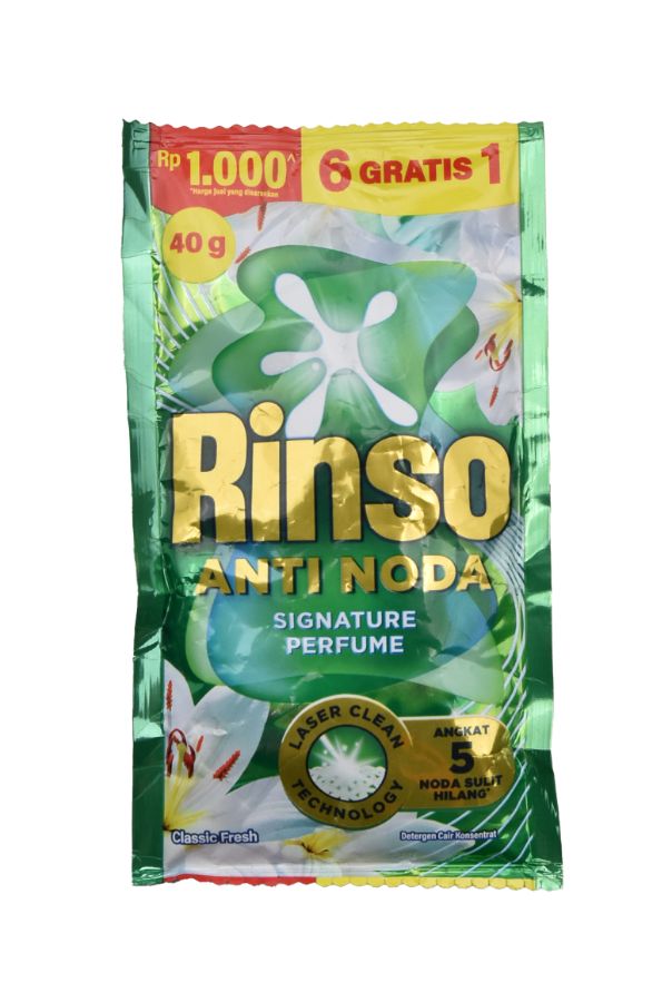 Rinso Liquid Classic 40g Isi 6+1