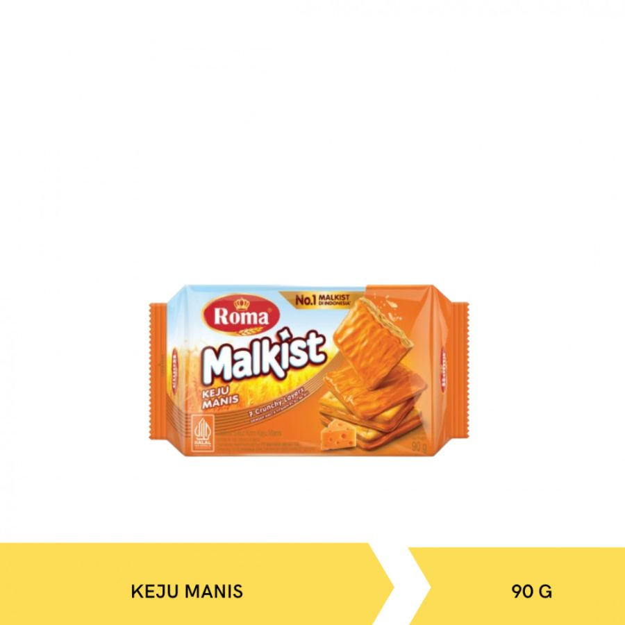 Roma Malkist Keju Manis 90g