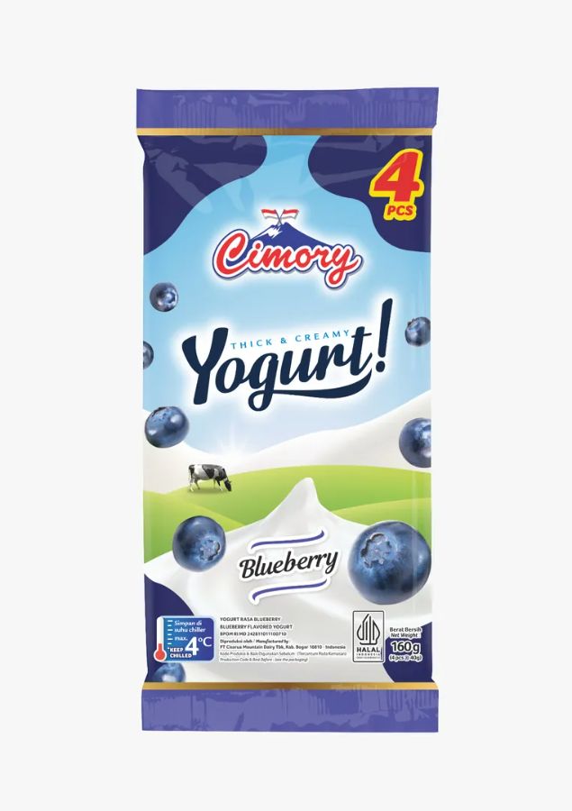 Cimory Yogurt Stick Blueberry 4x1