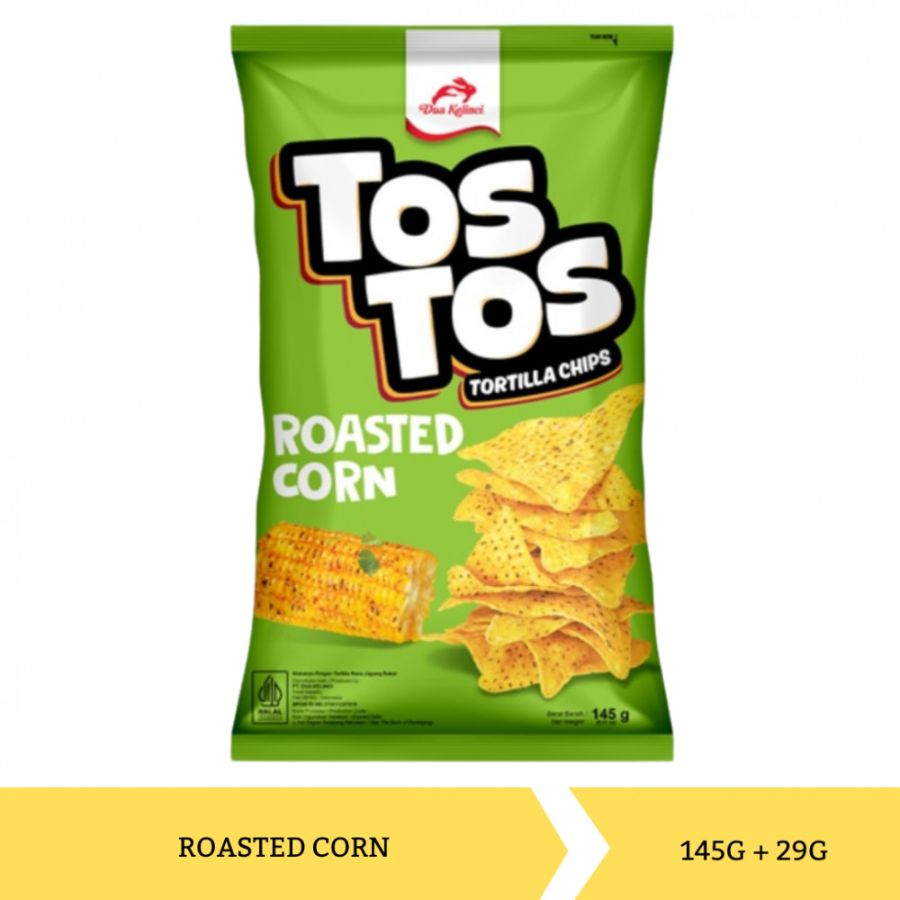 Tos Tos Tortilla Chips Roasted Corn 140g