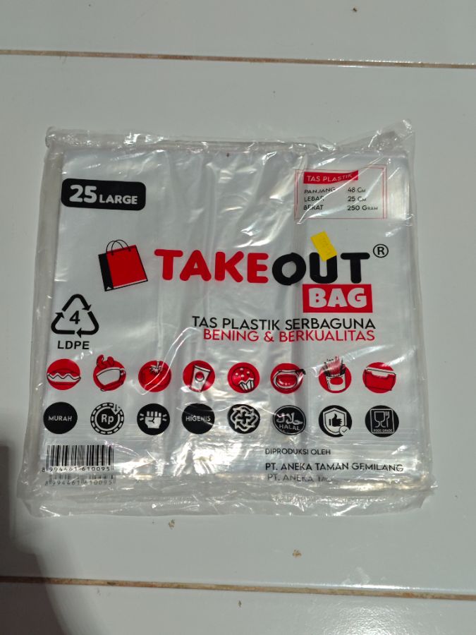 Kresek Take Out Bag 25 L