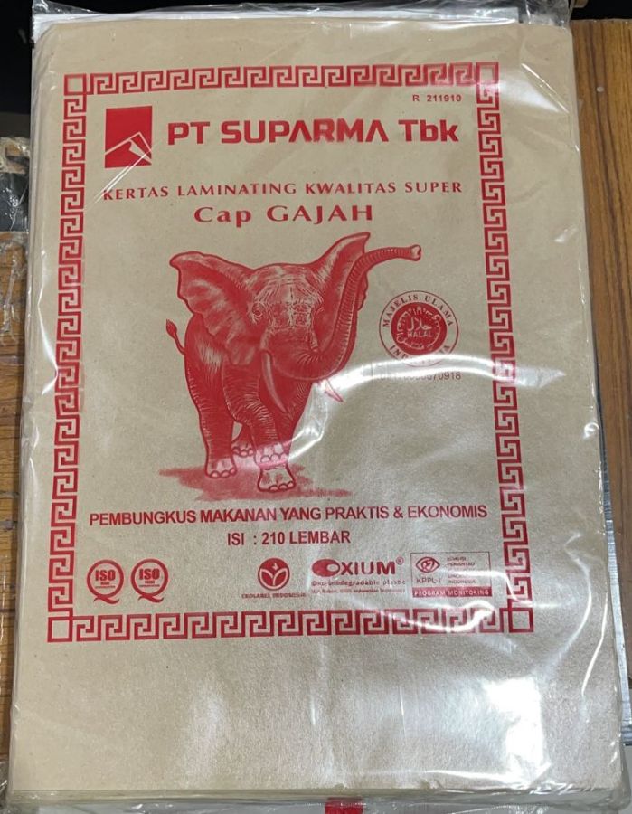 Bungkus Nasi Cap Gajah 1 Pak
