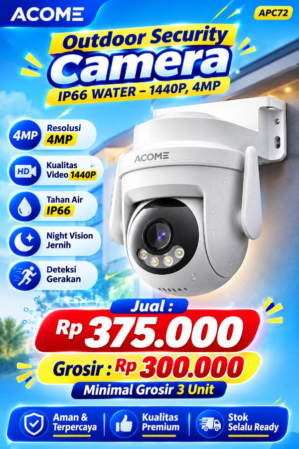 CCTV APC72 ACOME - IP66 WATER - 1440P, 4MP _ Pas 08/09
