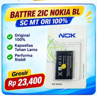 BATTRE 2IC NOKIA BL SC MT ORI 100%
