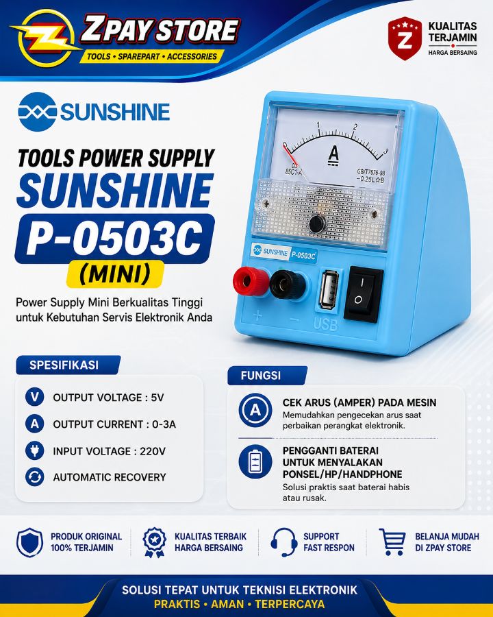 TOOLS POWER SUPPLY SUNSHINE P-0503C (MINI)