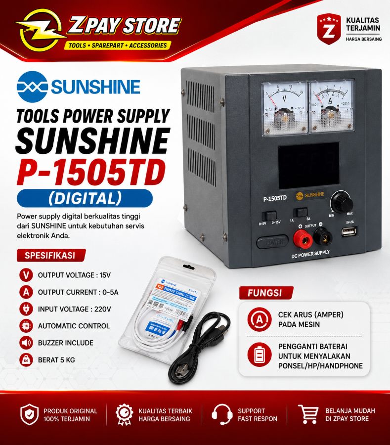  TOOLS POWER SUPPLY SUNSHINE P-150STD (DIGITAL)
