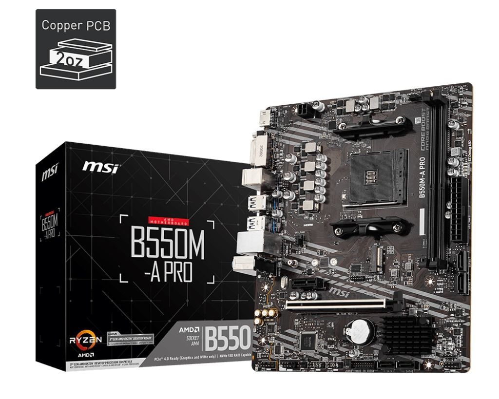 MSI B550M-A PRO ( AMD ) GEN3