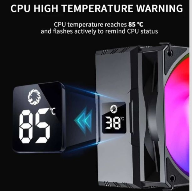 CPU COOLER GAMEMAX SIGMA 520 DIGITAL BLACK