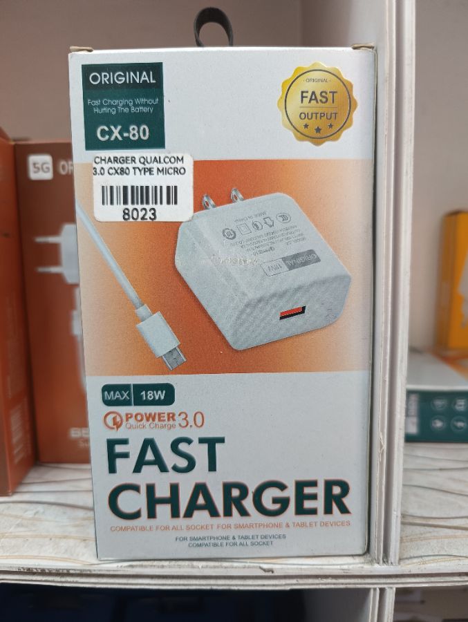 CHARGER QUALCOM 3.0 CX80 TYPE MICRO