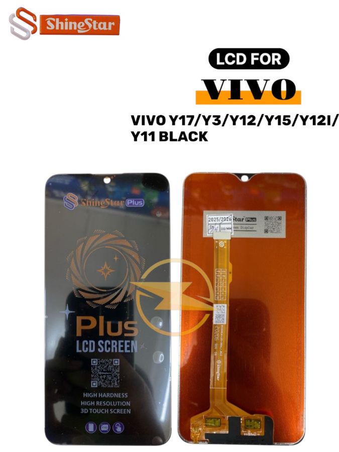 LCD+TS VIVO Y17/Y3/Y12/Y15/Y12I/Y11 BLACK *(Model Tipe Shine Star)*  _Pas 21/09