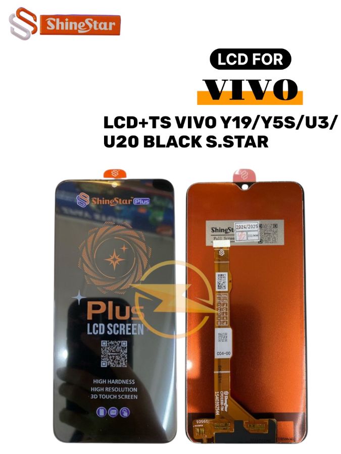 LCD+TS VIVO Y19/Y5S/U3/U20 BLACK S.STAR *(Model Tipe Shine Star)*