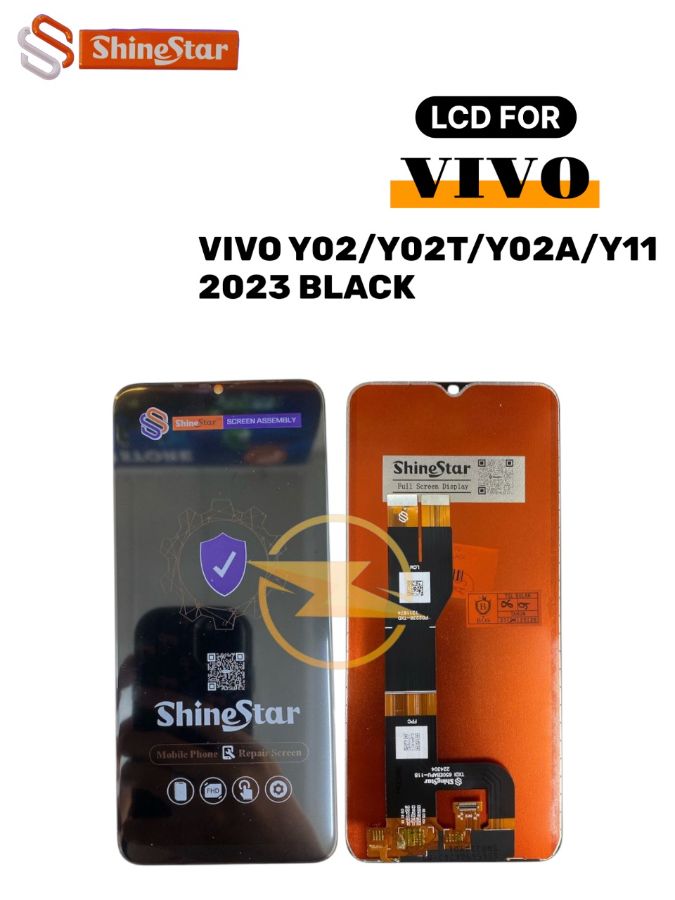 LCD+TS VIVO Y02/Y02T/Y02A/Y11 2023 BLACK *(Model Tipe Shine Star)*