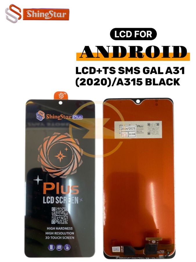 LCD+TS SMS GAL A31 (2020)/A315 BLACK  *(Model Tipe Shine Star)*