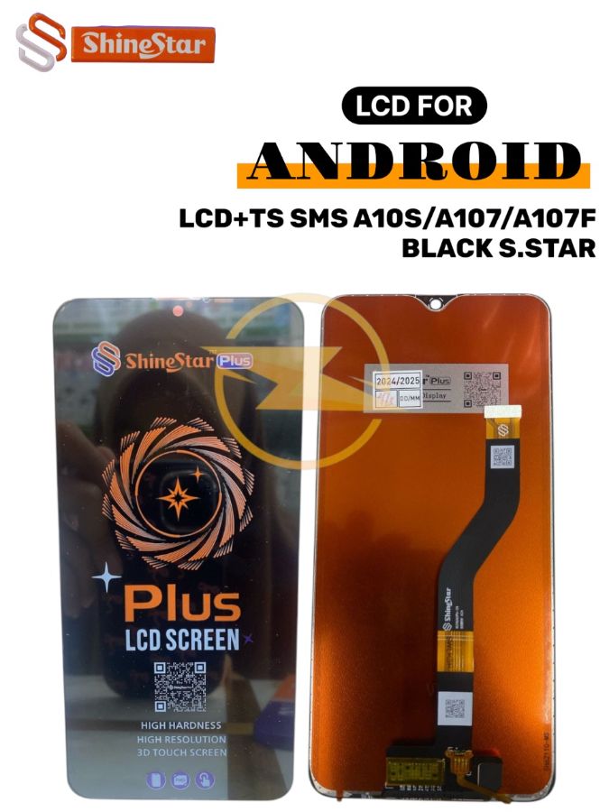 LCD+TS SMS A10S/A107/A107F BLACK S.STAR  *(Model Tipe Shine Star)*