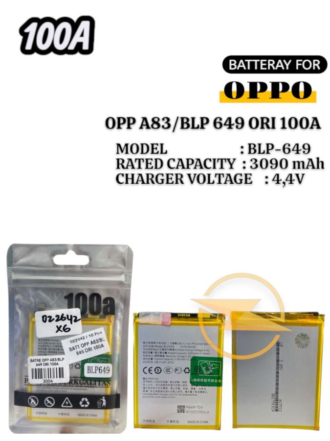 BATRE OPP A83/BLP 649 ORI 100A 