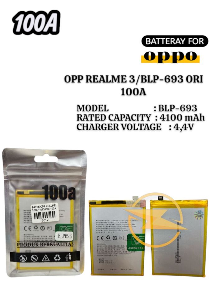 BATRE OPP REALME 3/BLP-693 ORI 100A