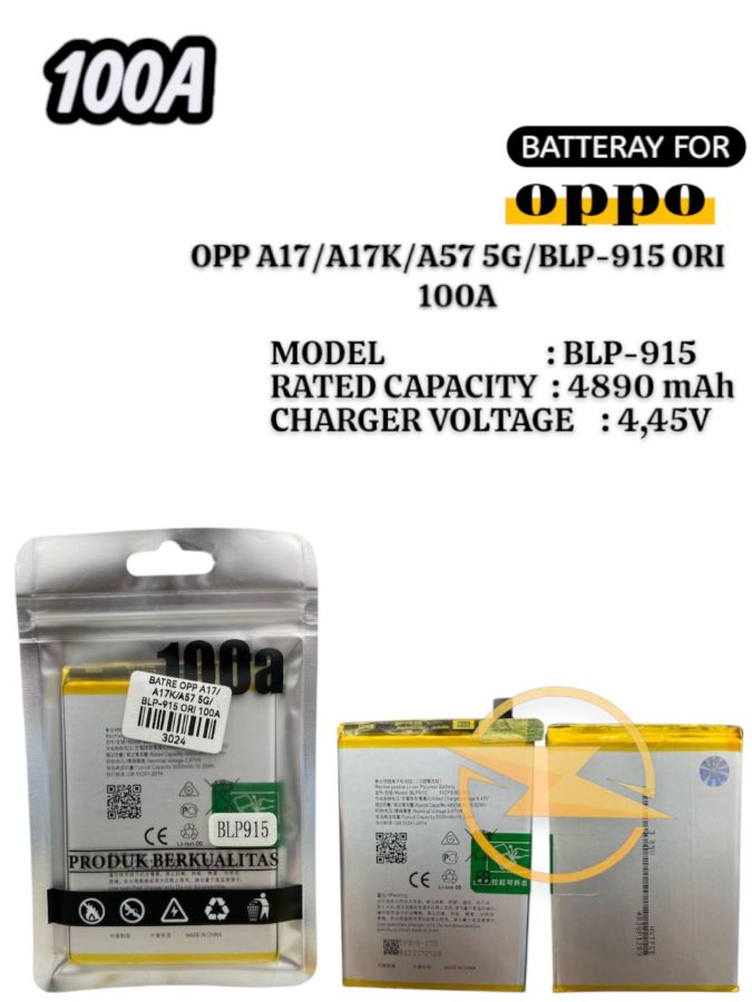 BATRE OPP A17/A17K/A57 5G/BLP-915 ORI 100A