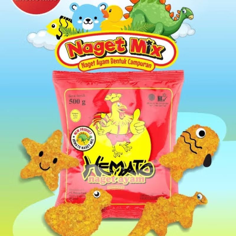 HEMATO Naget Ayam Bentuk Mix 500g