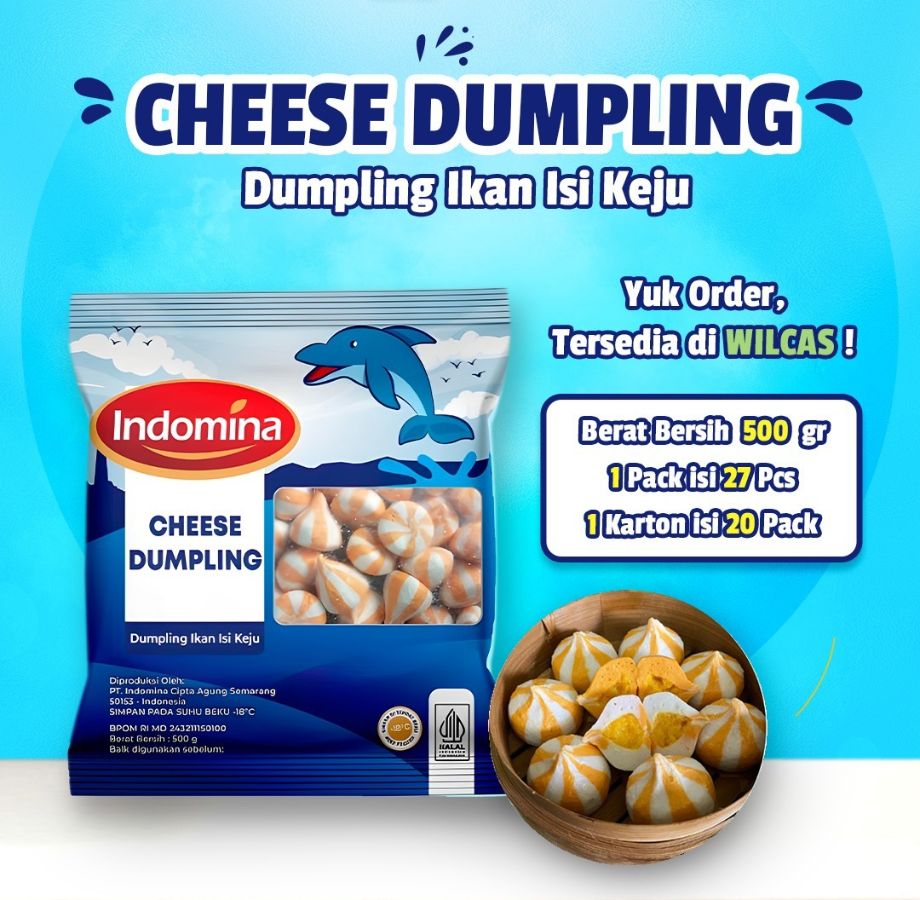 INDOMINA Dumpling Keju 500g