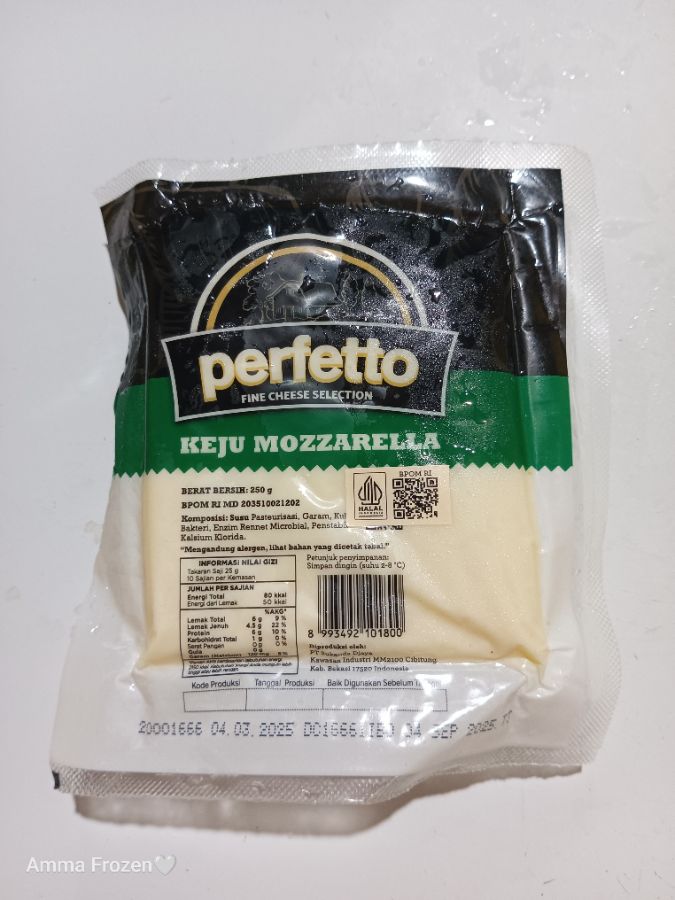 PERFETTO Keju Mozarella 250g