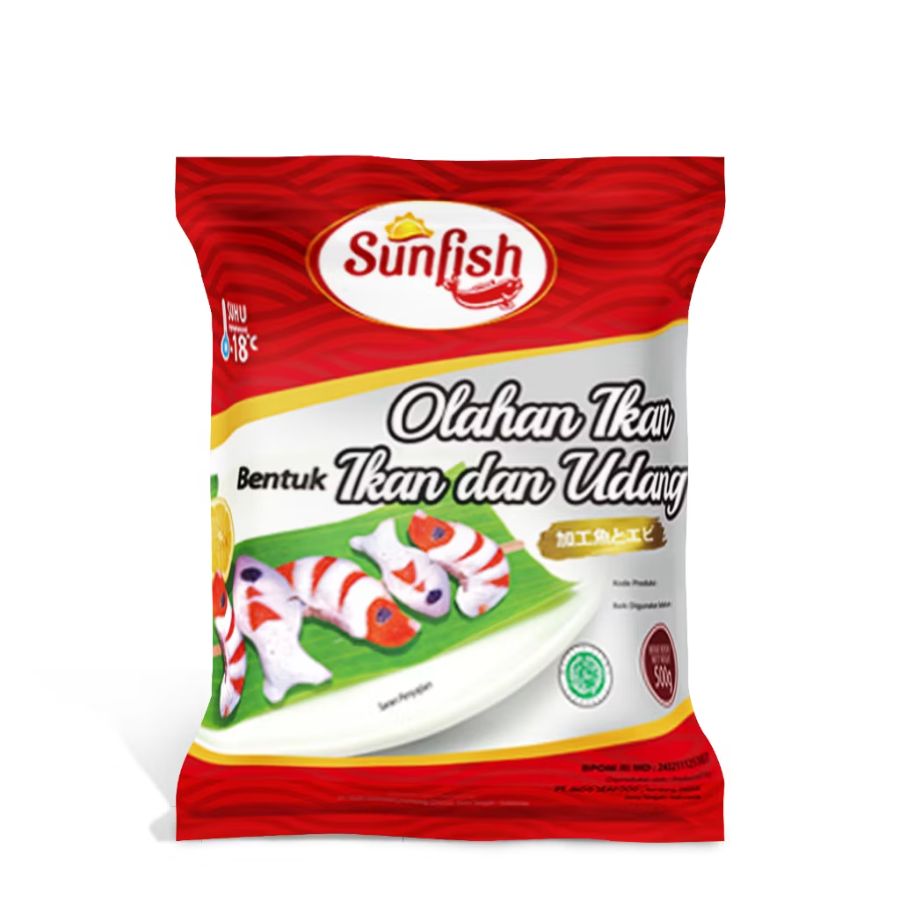SUNFISH Bentuk Ikan dan Udang