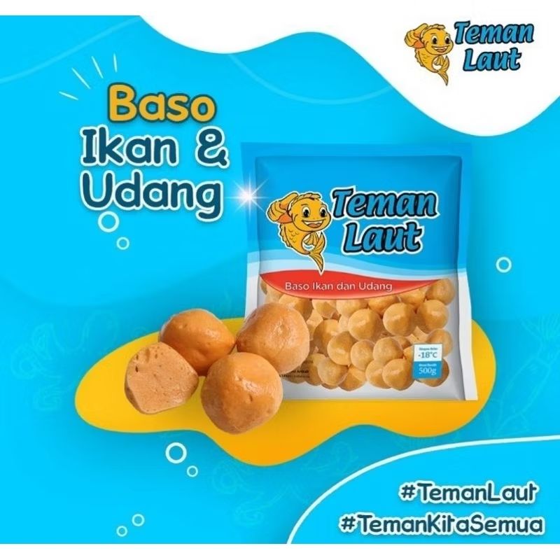 TEMAN LAUT Baso Ikan dan Udang 500g