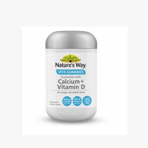 NATURES WAY CALCIUM + VITAMIN D GUMMIES for ADULT (60 pieces)