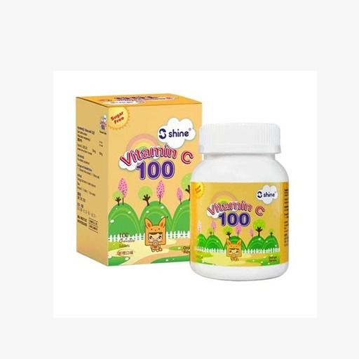 SHINE VIT C 100MG CHEWABLE (ORANGE) (100 Tablets)
