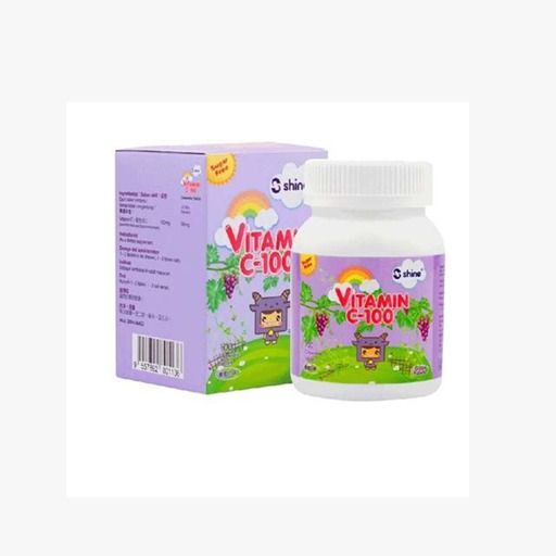 SHINE VIT C 100MG CHEWABLE (GRAPE) (100 Tablets)