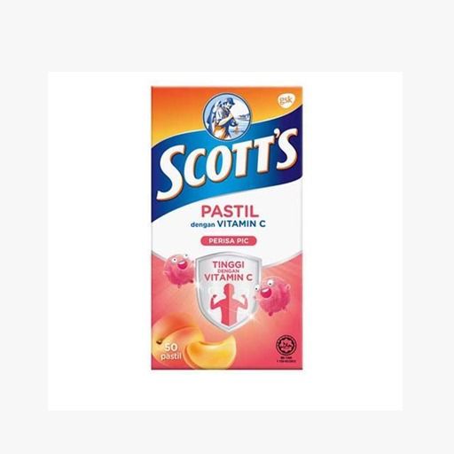 SCOTTS VITAMIN C PEACH PASTILLES (50 pieces)