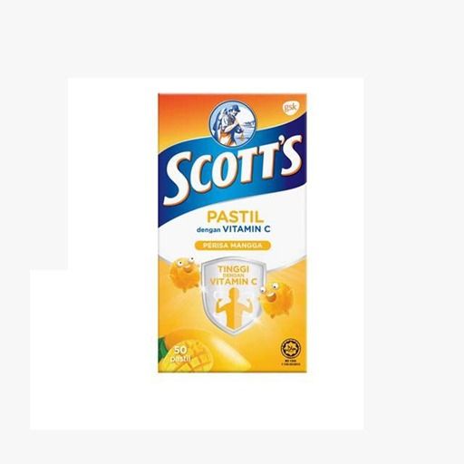 SCOTTS VITAMIN C MANGO PASTILLES (50 pieces)
