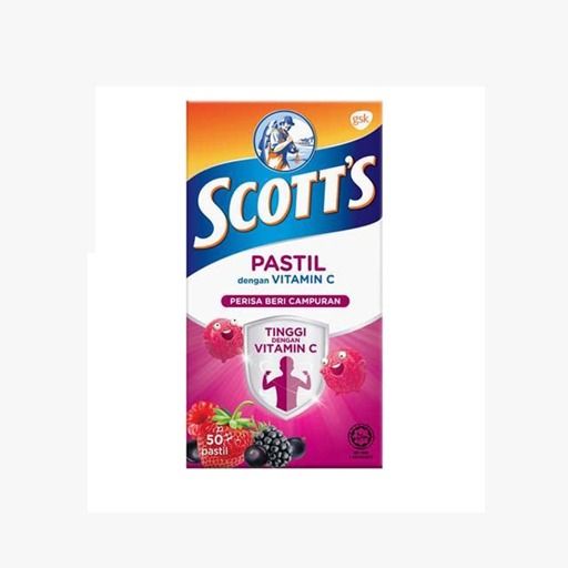 SCOTTS VITAMIN C MIX BERRIES PASTILLES (50 pieces)