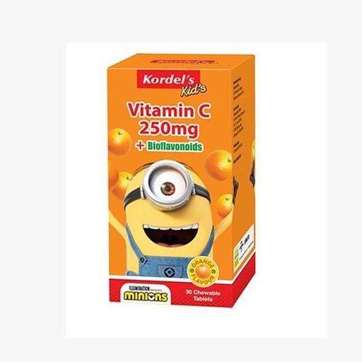 KORDELS KIDS VITAMIN C 250MG + BIOFLAVONOIDS CHEWABLE (30 tablets)