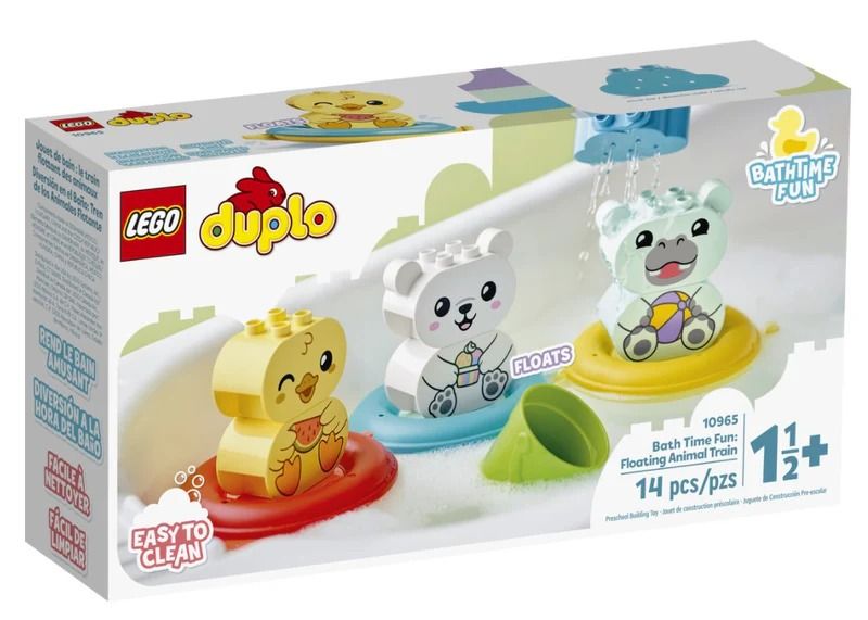 LEGO DUPLO My First Bath Time Fun: Floating Animal Train (14 pieces)