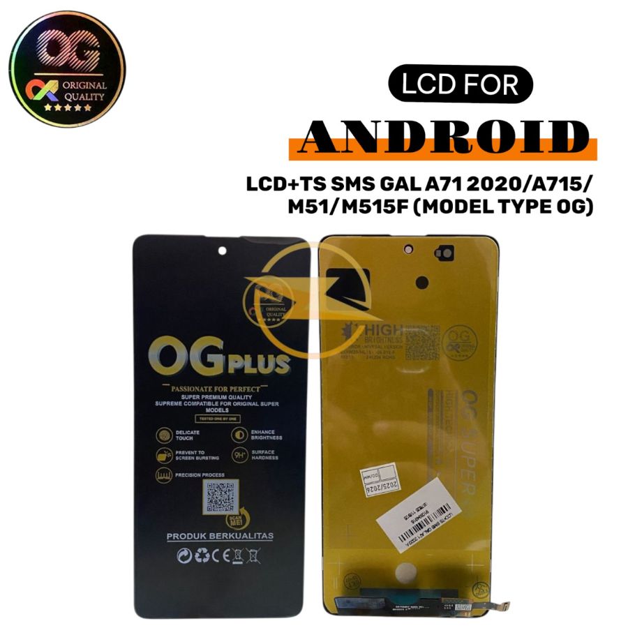LCD+TS SMS GAL A71 2020/A715/M51/M515F  (MODEL TYPE OG)  #PAS_18_08