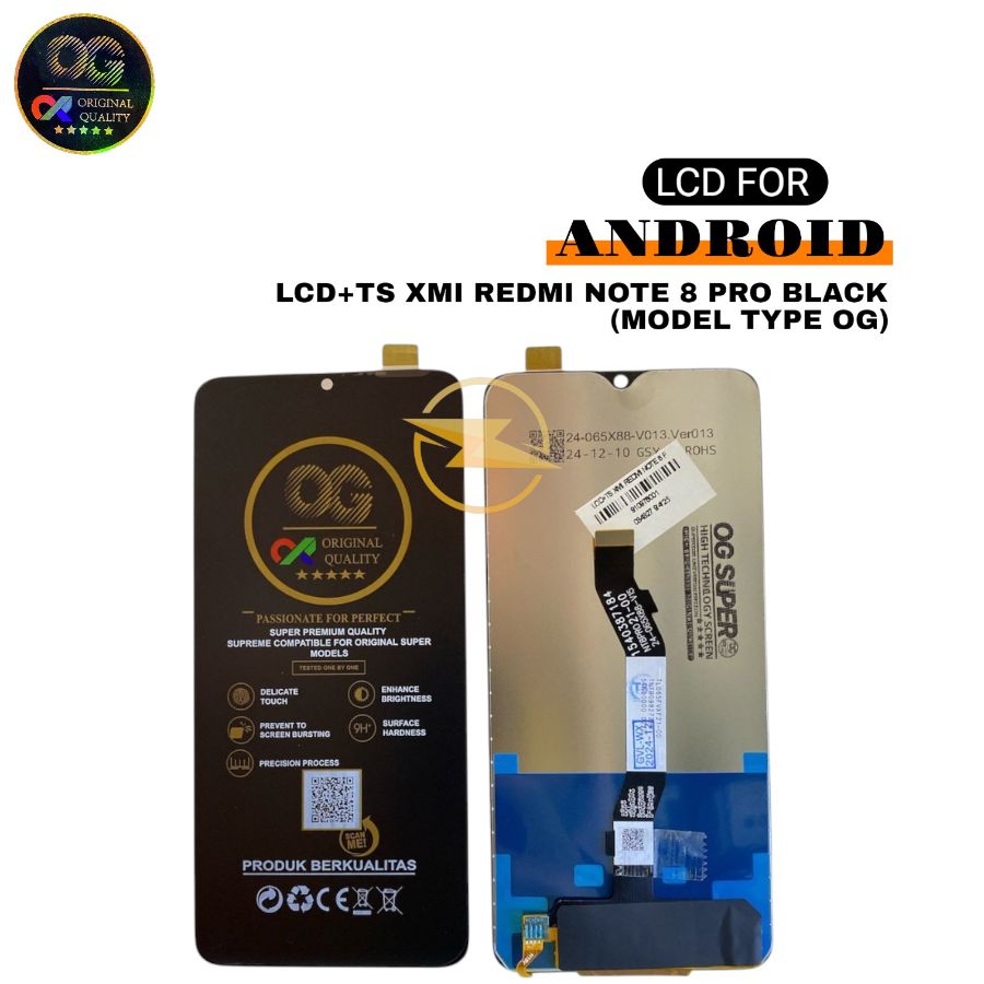 LCD+TS XMI REDMI NOTE 8 PRO BLACK  (MODEL TYPE OG)