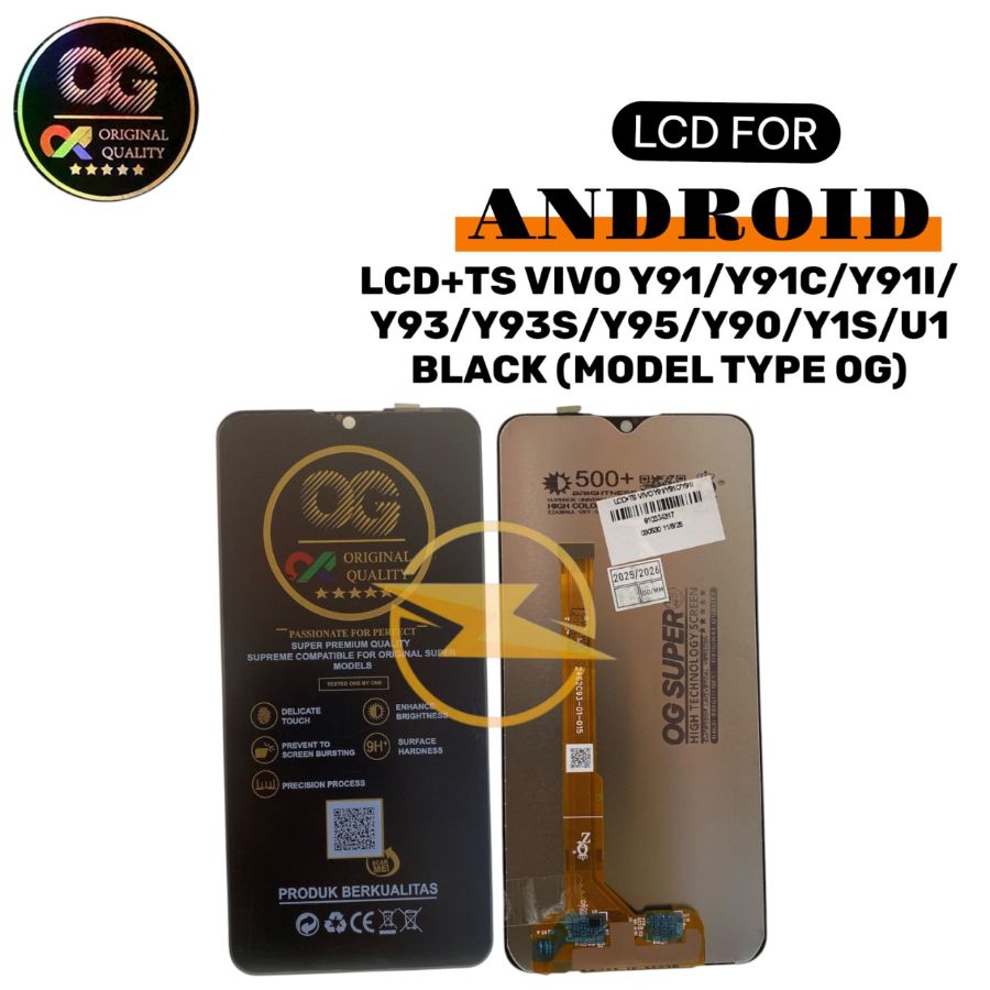 LCD+TS VIVO Y91/Y91C/Y91I/Y93/Y93S/Y95/Y90/Y1S/U1 BLACK (MODEL TYPE OG PLUS)