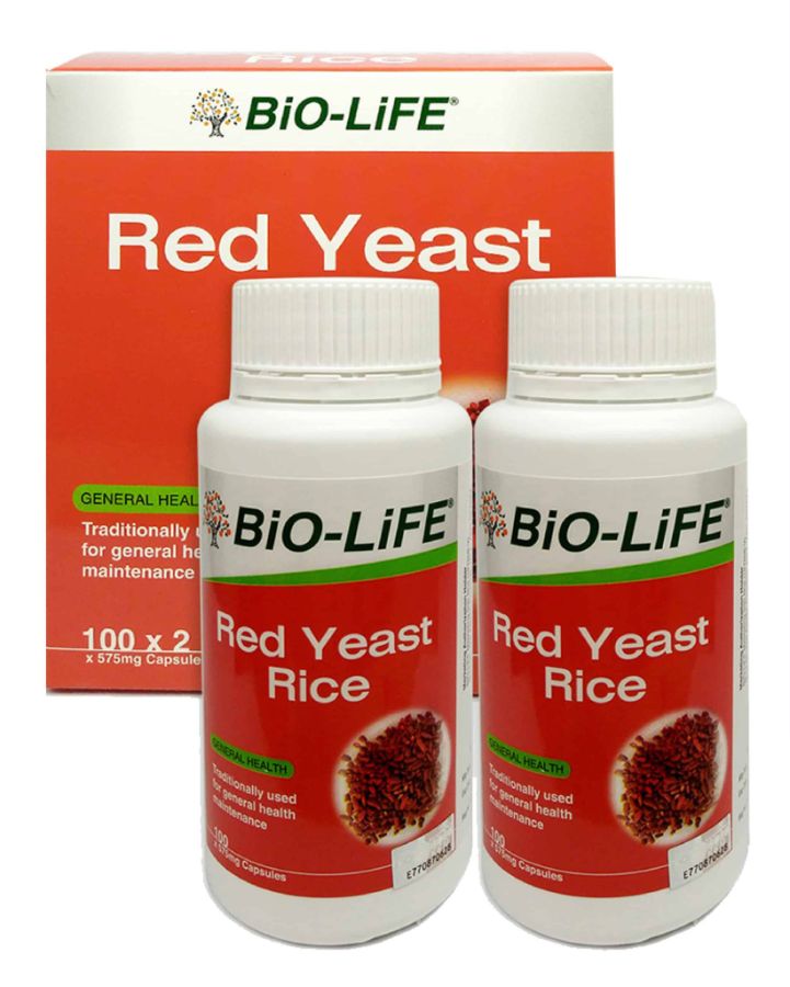BiO-LiFE RED YEAST RICE (100 CAPSULES X 2 Bottles)