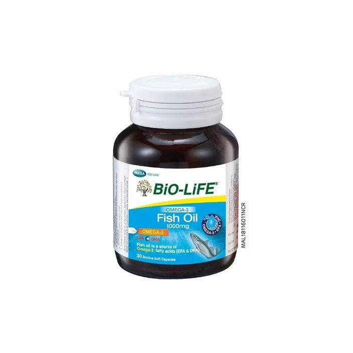 BIO-LIFE OMEGA-3 FISH OIL 1000MG (30 PIECES)