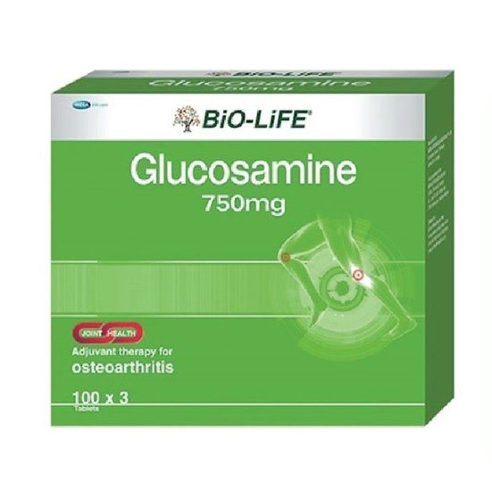 BiO-LiFE GLUCOSAMINE 750MG (100 TABLETS X 3 Bottles)