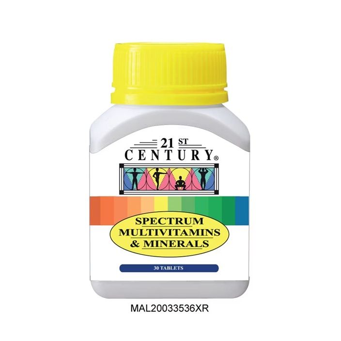 21ST CENTURY SPECTRUM MULTIVITAMINS & MINERALS (30 TABLETS)