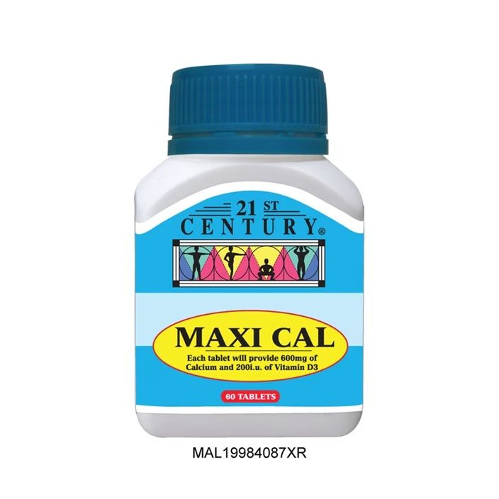 21ST CENTURY MAXI CAL (60 TABLETS)