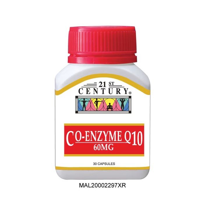 21ST CENTURY CO-ENZYME Q10 60MG (30 CAPSULES)