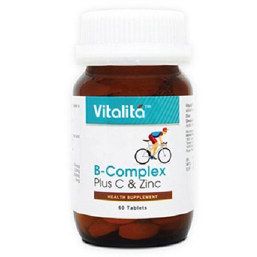 VITALITA B-COMPLEX PLUS C & ZINC (60 TABLETS)